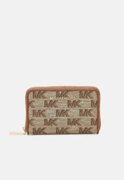 MICHAEL Michael Kors Jet Set Card Case - Portemonnee - Beige/Ebony