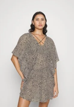MICHAEL Michael Kors Abstract Caftan Cover Up - Strandaccessoire - Khaki