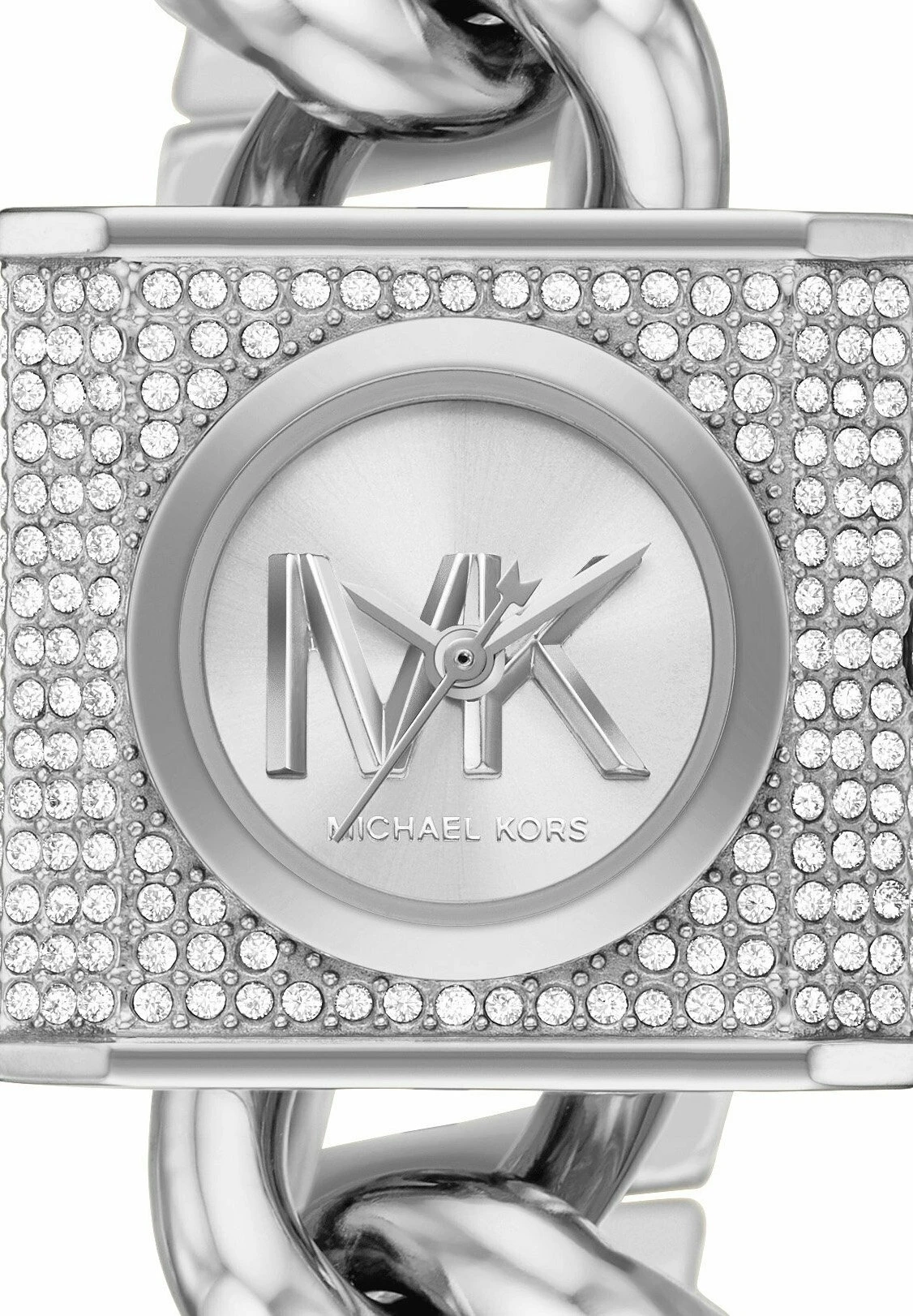 Michael Kors Traditional Mk Chain Lock - Horloge - Silver-Coloured 6 Michael Kors Traditional Mk Chain Lock - Horloge - Silver-Coloured - Afbeelding 4