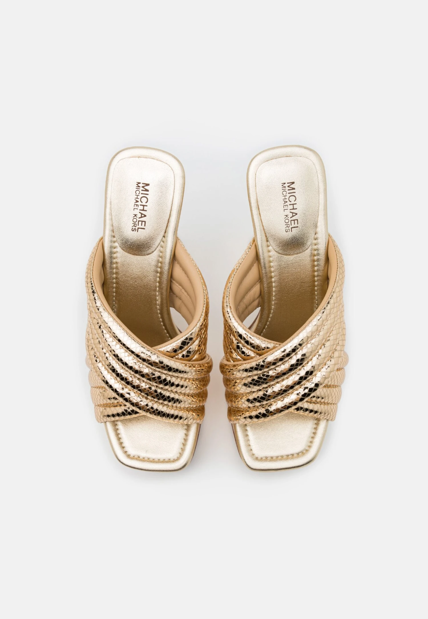 MICHAEL Michael Kors Portia Platform- Muiltjes Met Hak - Pale Gold 7 MICHAEL Michael Kors Portia Platform- Muiltjes Met Hak - Pale Gold - Afbeelding 5