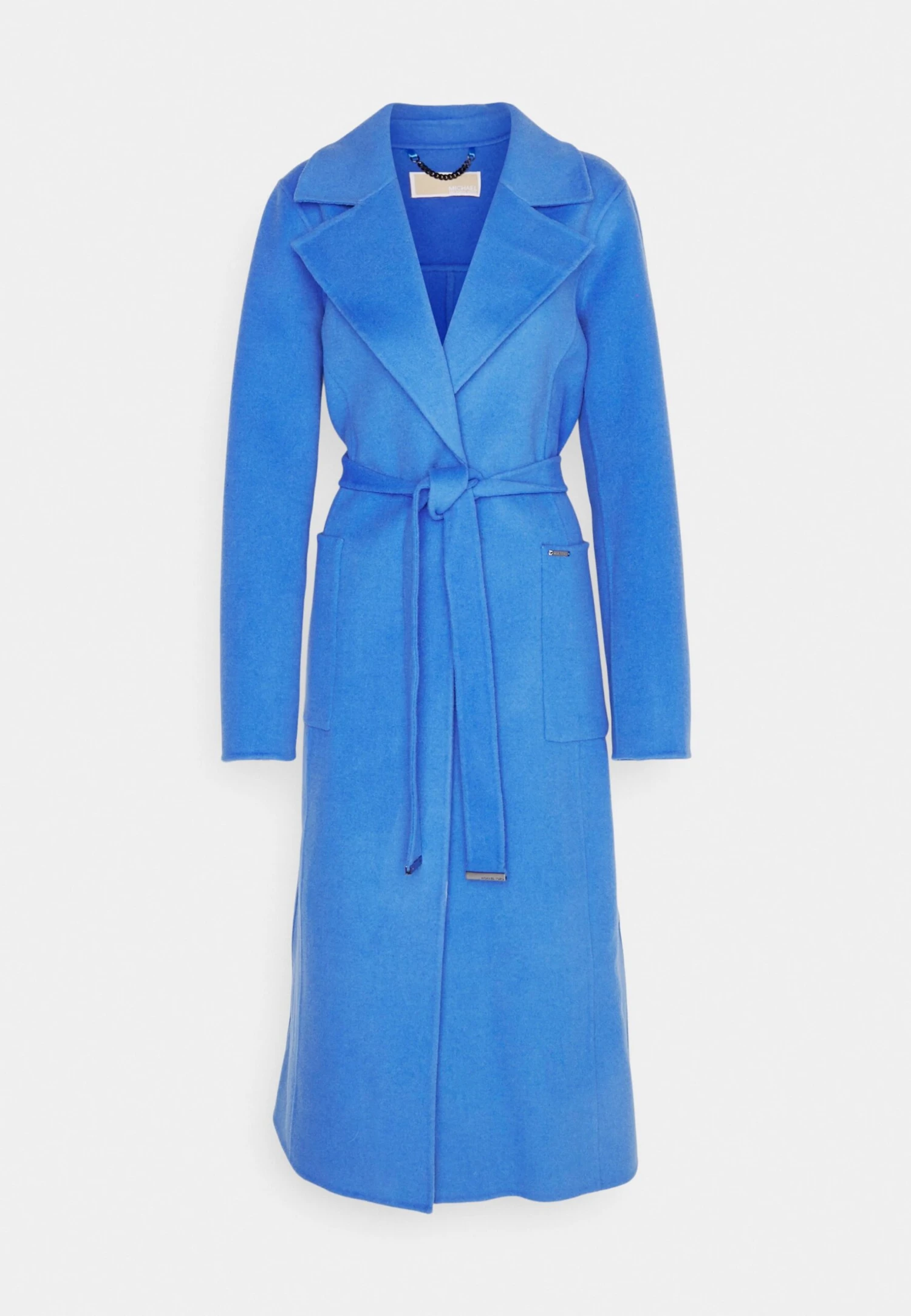 MICHAEL Michael Kors Belted Wrap Style Face Coat - Mantel - Blue 8 MICHAEL Michael Kors Belted Wrap Style Face Coat - Mantel - Blue - Afbeelding 6