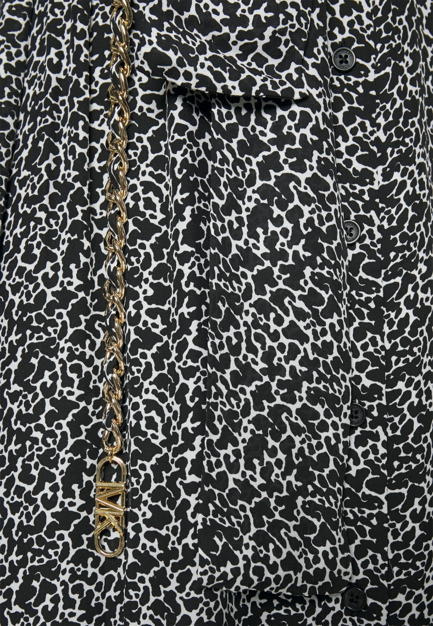 MICHAEL Michael Kors Midi Bow - Blousejurk - Black/White 8 MICHAEL Michael Kors Midi Bow - Blousejurk - Black/White - Afbeelding 6