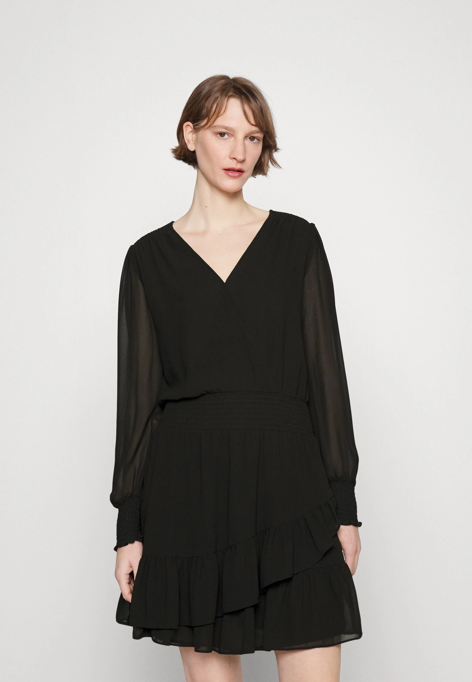 MICHAEL Michael Kors Smock Julia - Jurk - Black 3 MICHAEL Michael Kors Smock Julia - Jurk - Black