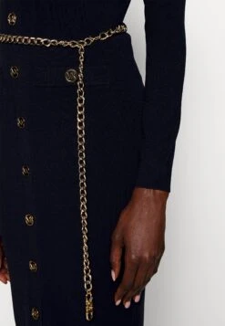 MICHAEL Michael Kors Snaps Midi Cardi - Gebreide Jurk - Midnightblue 13 MICHAEL Michael Kors Snaps Midi Cardi - Gebreide Jurk - Midnightblue -MICHAEL Michael Kors 56fb3ceb6b044660891eed2fe3c306d7