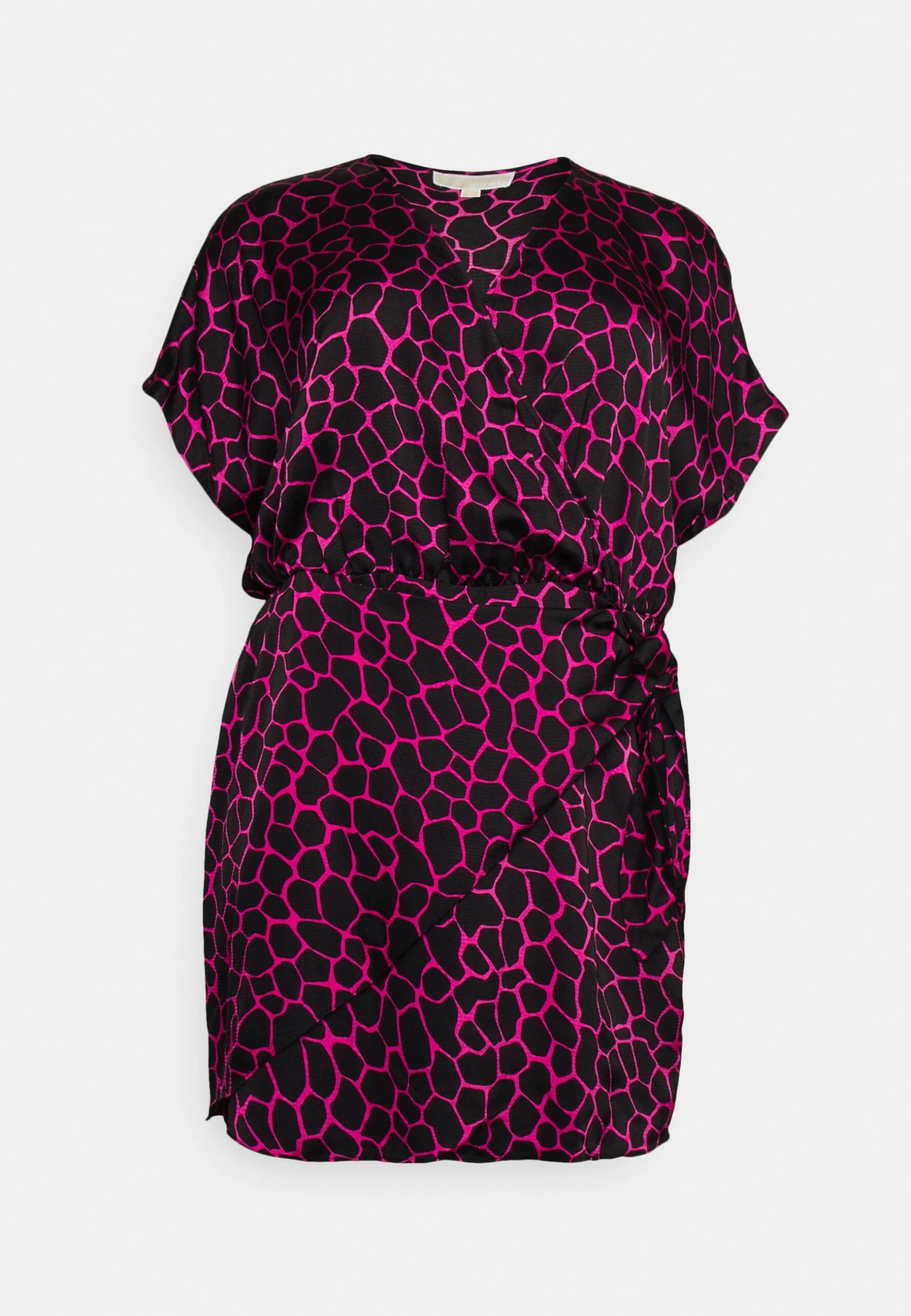 MICHAEL Michael Kors Nubian Giraffe Wrap - Jurk - Cerise 7 MICHAEL Michael Kors Nubian Giraffe Wrap - Jurk - Cerise - Afbeelding 5
