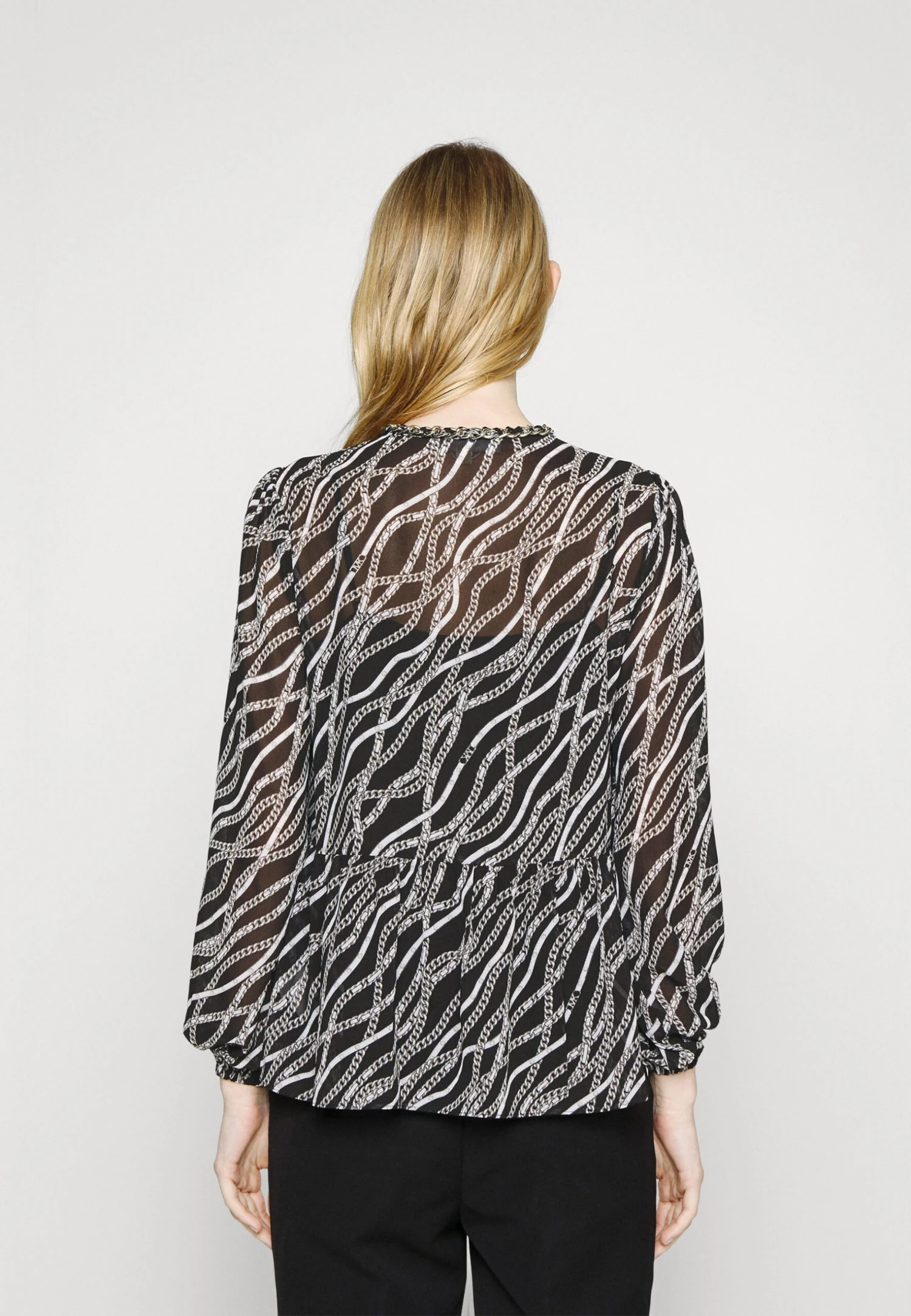MICHAEL Michael Kors Chain - Blouse - Black 5 MICHAEL Michael Kors Chain - Blouse - Black - Afbeelding 3