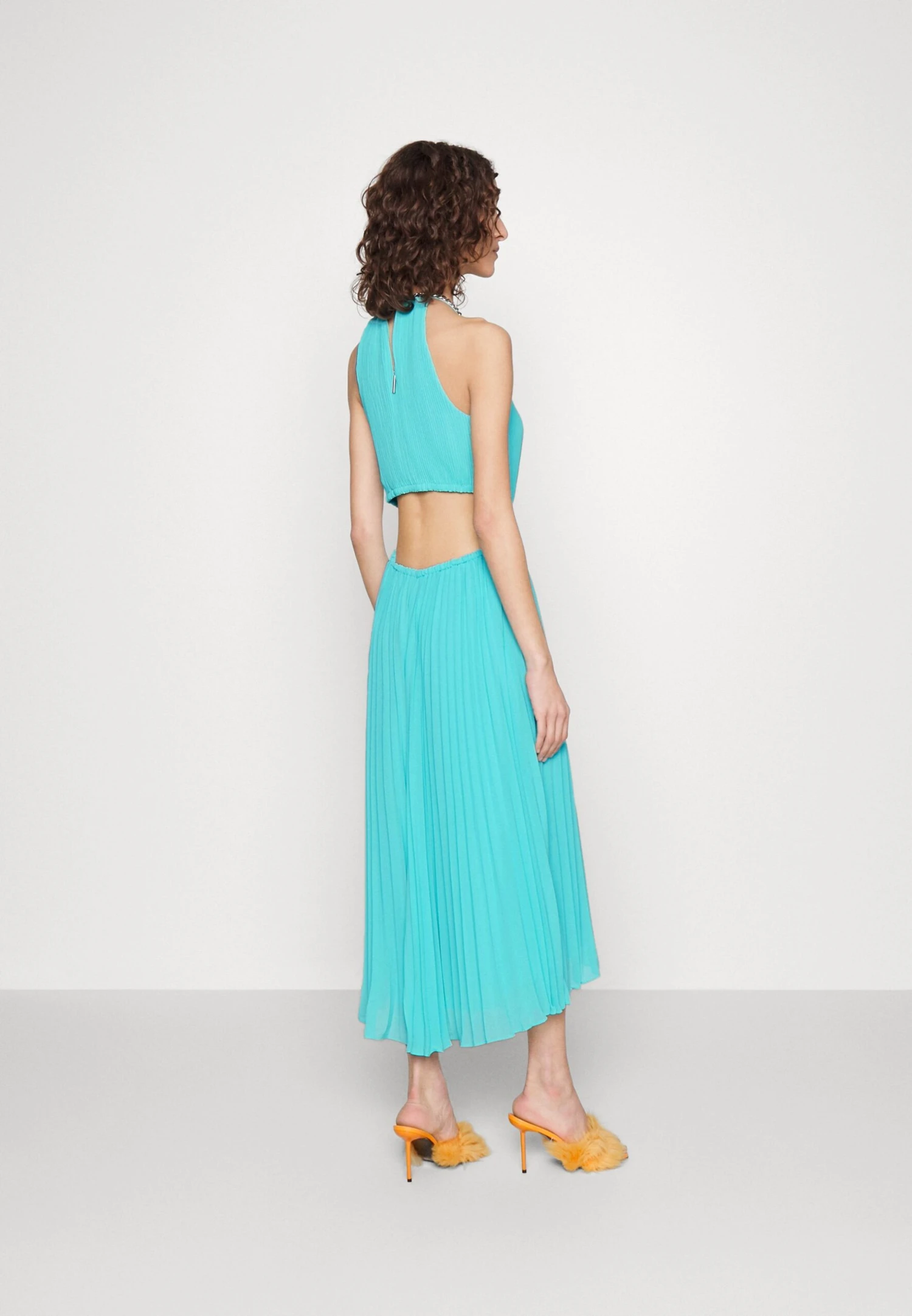 MICHAEL Michael Kors Pleated Cutout- Galajurk - Turquoise 5 MICHAEL Michael Kors Pleated Cutout- Galajurk - Turquoise - Afbeelding 3