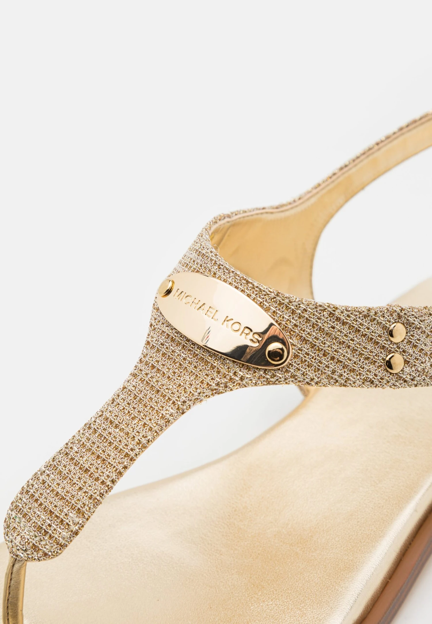 MICHAEL Michael Kors Plate Thong - Teensandalen - Pale Gold 9 MICHAEL Michael Kors Plate Thong - Teensandalen - Pale Gold - Afbeelding 7