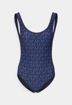 MICHAEL Michael Kors Signature Logo Scoop Neck Onepiece - Badpak - New Navy 10 MICHAEL Michael Kors Signature Logo Scoop Neck Onepiece - Badpak - New Navy -MICHAEL Michael Kors 58f8a927ab90493489e27b2c89c283c4