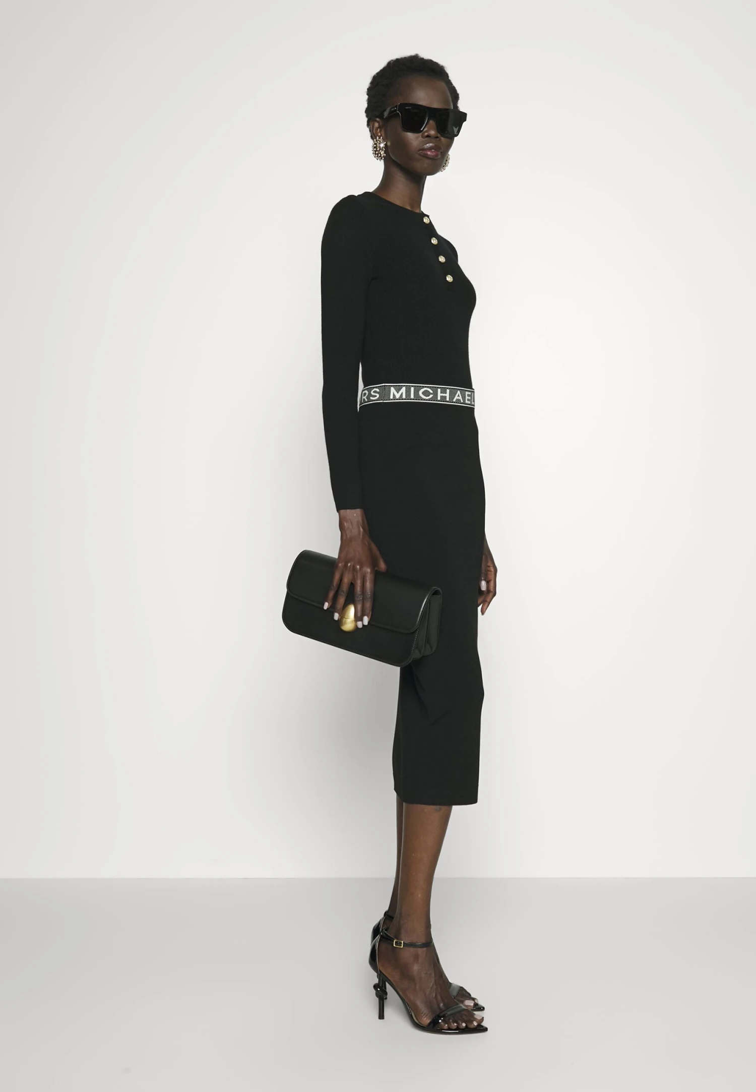 MICHAEL Michael Kors Tape Midi Skirt - Kokerrok - Black 6 MICHAEL Michael Kors Tape Midi Skirt - Kokerrok - Black - Afbeelding 4