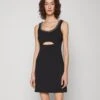 MICHAEL Michael Kors Tank Cutout Chain- Jerseyjurk - Black