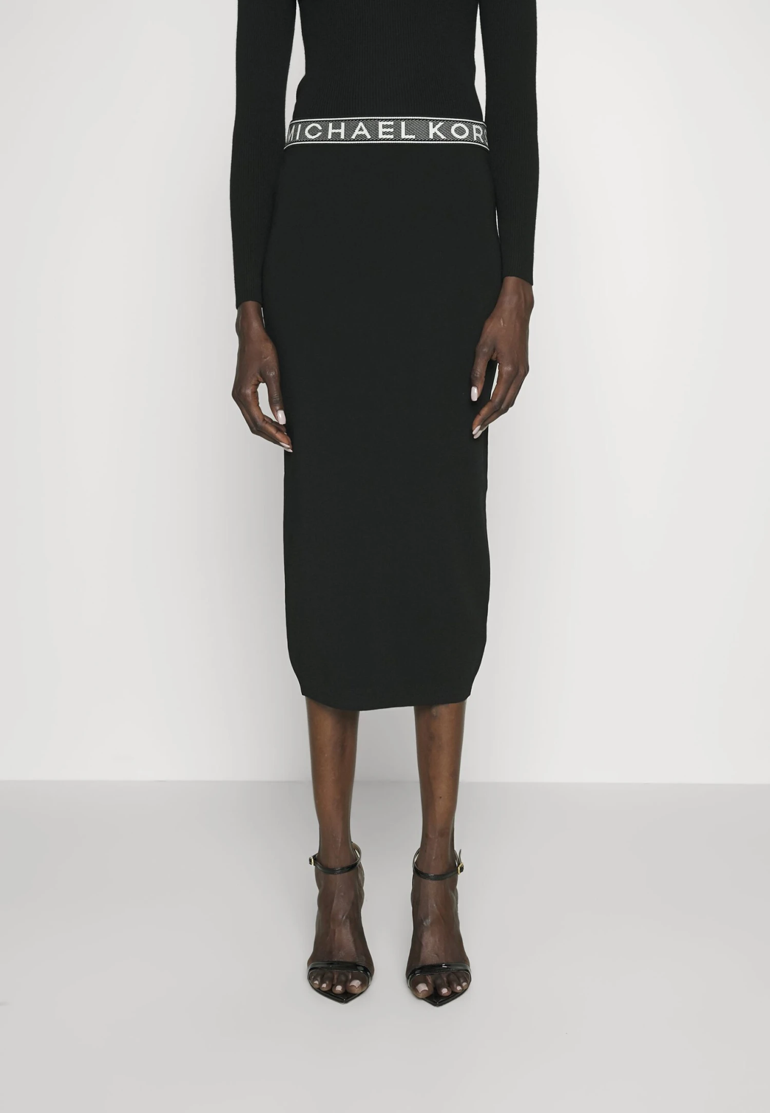 MICHAEL Michael Kors Tape Midi Skirt - Kokerrok - Black 3 MICHAEL Michael Kors Tape Midi Skirt - Kokerrok - Black