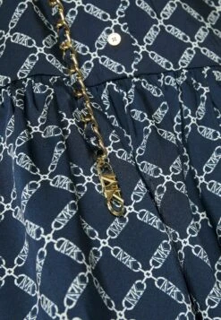 MICHAEL Michael Kors Empire Logo Tie - Blousejurk - Midnight Blue 15 MICHAEL Michael Kors Empire Logo Tie - Blousejurk - Midnight Blue -MICHAEL Michael Kors 5e12a44851d3413393e1bde0319a256c