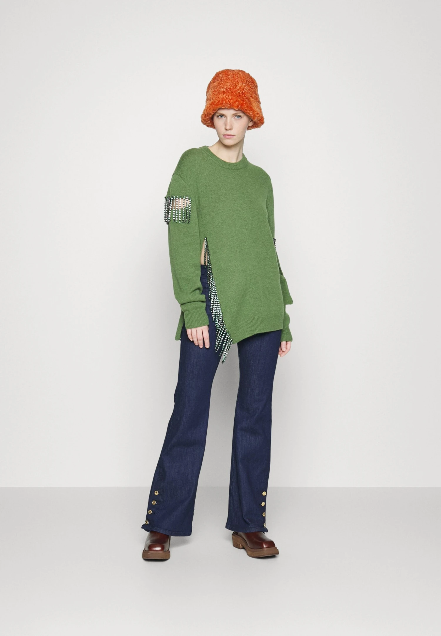 MICHAEL Michael Kors Selma Shank Flare- Bootcut Jeans - Dark Blue 4 MICHAEL Michael Kors Selma Shank Flare- Bootcut Jeans - Dark Blue - Afbeelding 2