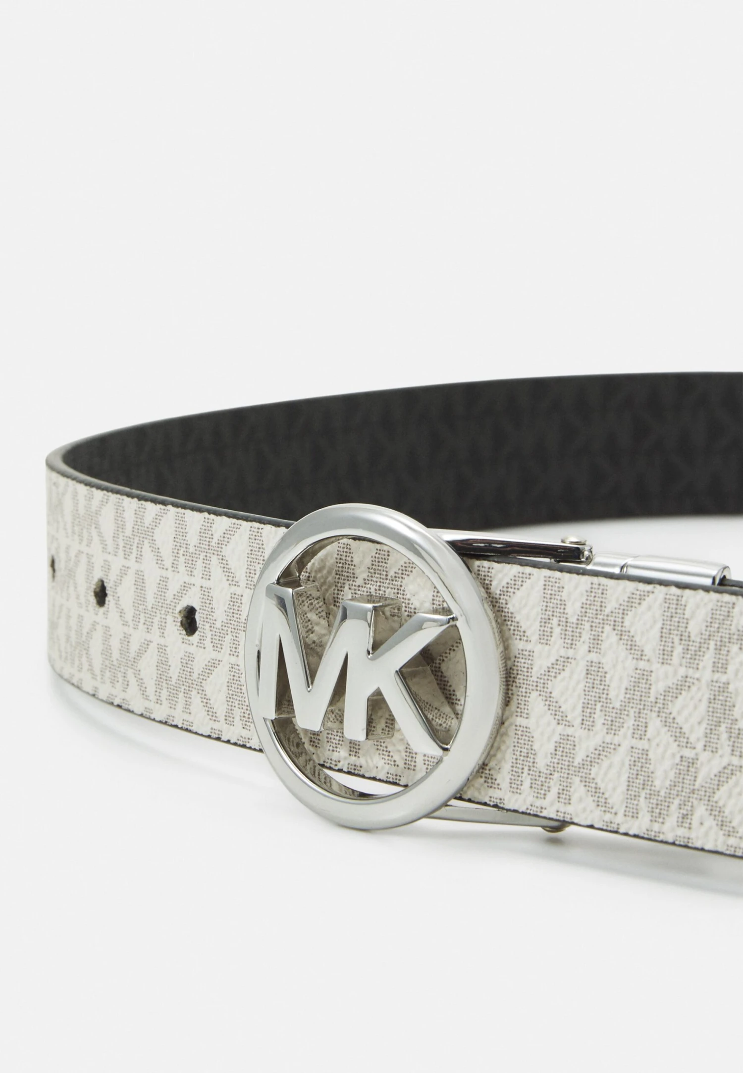 MICHAEL Michael Kors Logo Belt - Riem - Vanilla/Black/Silver-Coloured 6 MICHAEL Michael Kors Logo Belt - Riem - Vanilla/Black/Silver-Coloured - Afbeelding 4