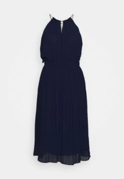 MICHAEL Michael Kors Chain Neck Midi Dress- Cocktailjurk - True Navy 14 MICHAEL Michael Kors Chain Neck Midi Dress- Cocktailjurk - True Navy -MICHAEL Michael Kors 608feefba2504e139f65b80414c1e584