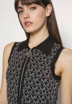 MICHAEL Michael Kors Dot Zip - Gebreide Jurk - Black/White 11 MICHAEL Michael Kors Dot Zip - Gebreide Jurk - Black/White -MICHAEL Michael Kors 618ecf8edd824da59271d6e70f3c7abc