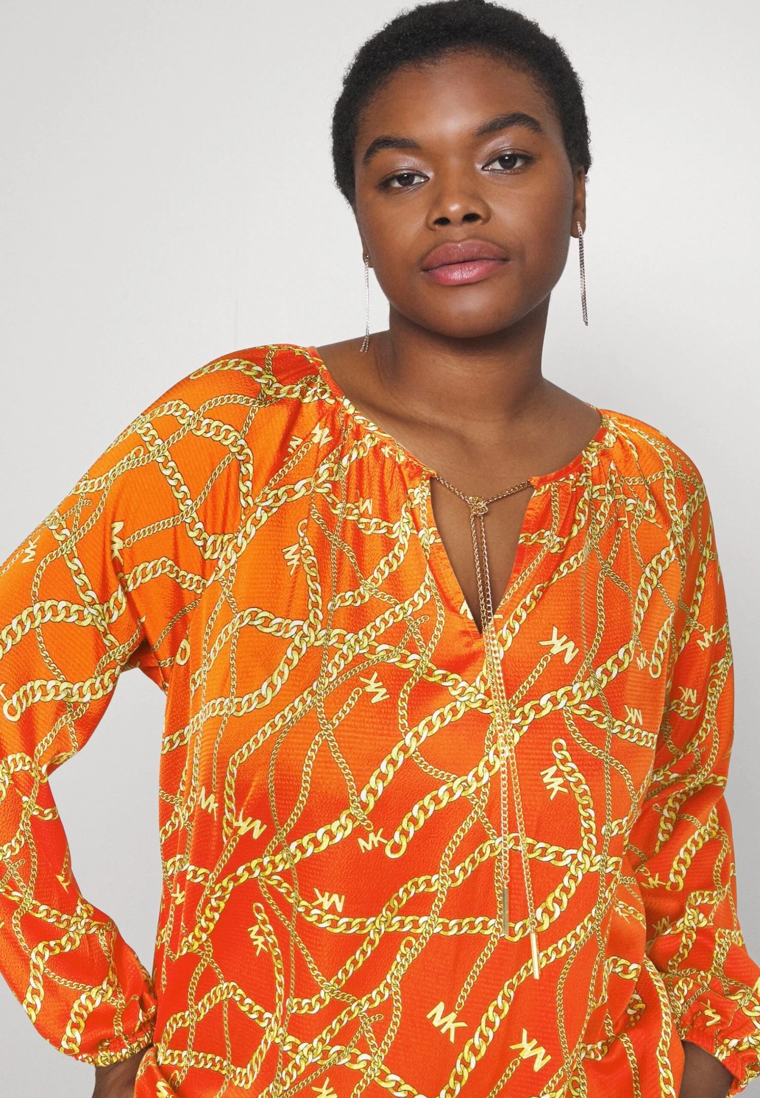 MICHAEL Michael Kors Logo - Blouse - Optic Orange 6 MICHAEL Michael Kors Logo - Blouse - Optic Orange - Afbeelding 4