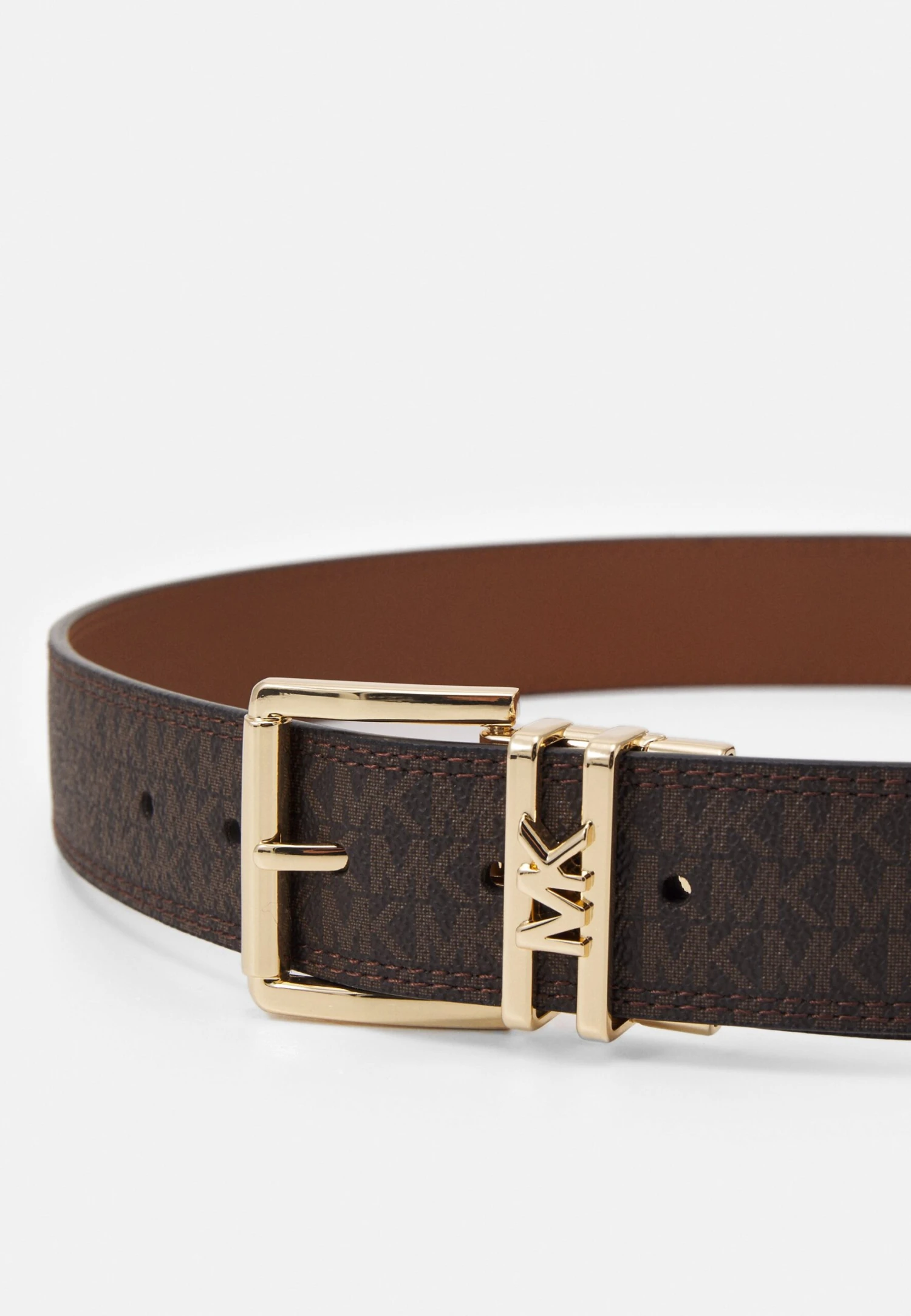 MICHAEL Michael Kors Logo Reversible Belt - Riem - Brown/Chocolate/Gold-Coloured 6 MICHAEL Michael Kors Logo Reversible Belt - Riem - Brown/Chocolate/Gold-Coloured - Afbeelding 4
