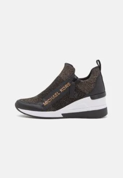 MICHAEL Michael Kors Willis Wedge Trainer - Sneakers Laag - Black/Bronze 10 MICHAEL Michael Kors Willis Wedge Trainer - Sneakers Laag - Black/Bronze -MICHAEL Michael Kors 62a7bb74751a456ca5828c664f3a14c1