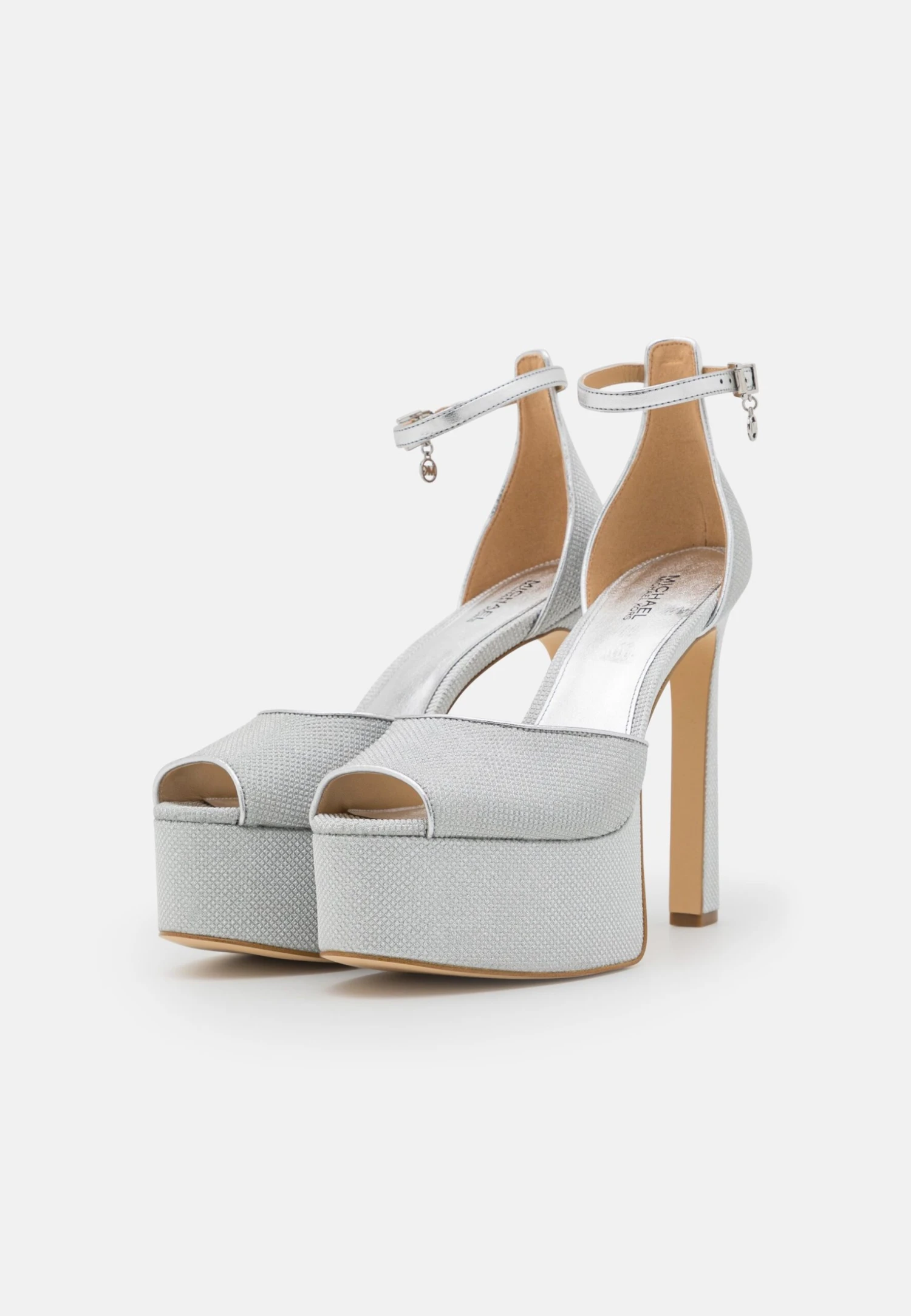 MICHAEL Michael Kors Martina- Sandalen Met Hoge Hak - Silver 5 MICHAEL Michael Kors Martina- Sandalen Met Hoge Hak - Silver - Afbeelding 3