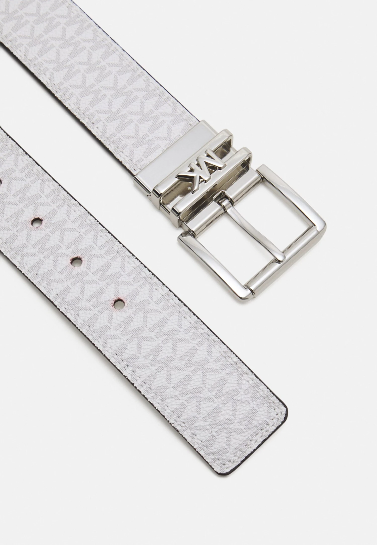 MICHAEL Michael Kors Logo Reversible Belt - Riem - White/Silver 5 MICHAEL Michael Kors Logo Reversible Belt - Riem - White/Silver - Afbeelding 3