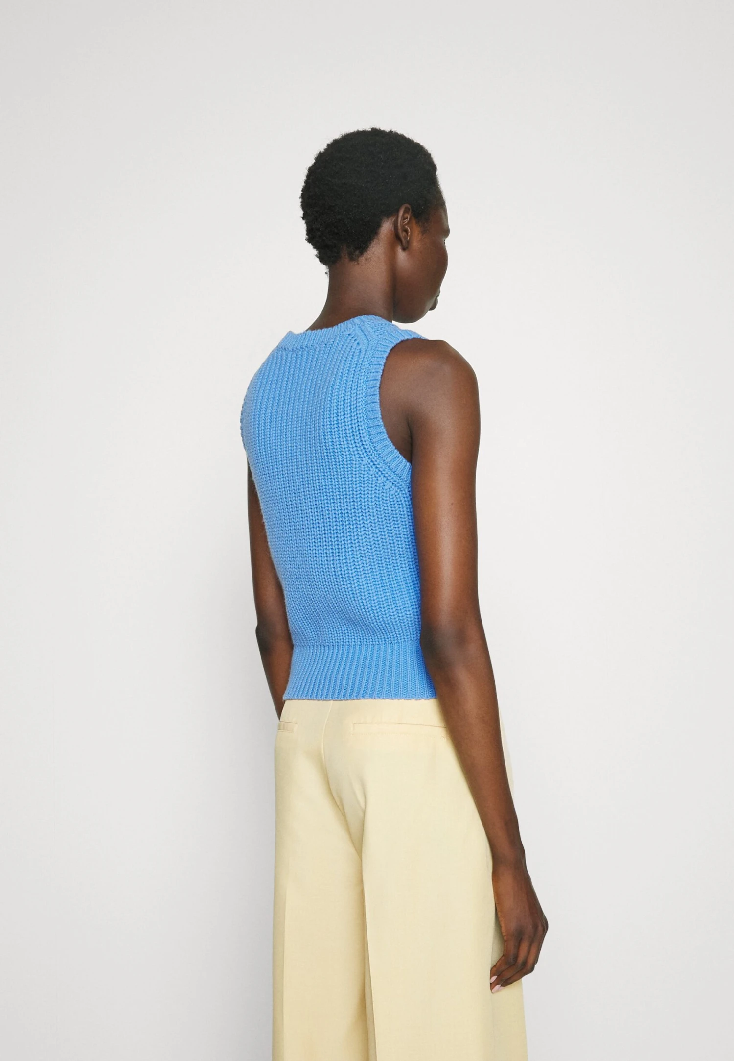 MICHAEL Michael Kors Solid Crop - Top - Light Blue 5 MICHAEL Michael Kors Solid Crop - Top - Light Blue - Afbeelding 3