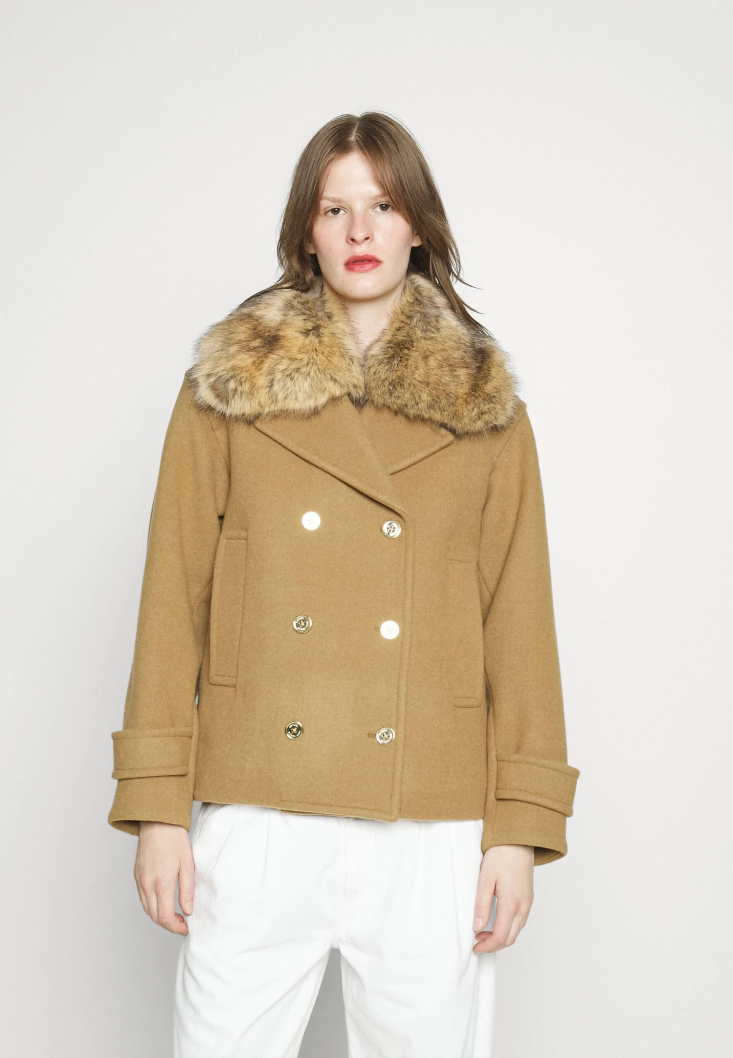 MICHAEL Michael Kors Peacoat - Lichte Jas - Dark Camel 3 MICHAEL Michael Kors Peacoat - Lichte Jas - Dark Camel