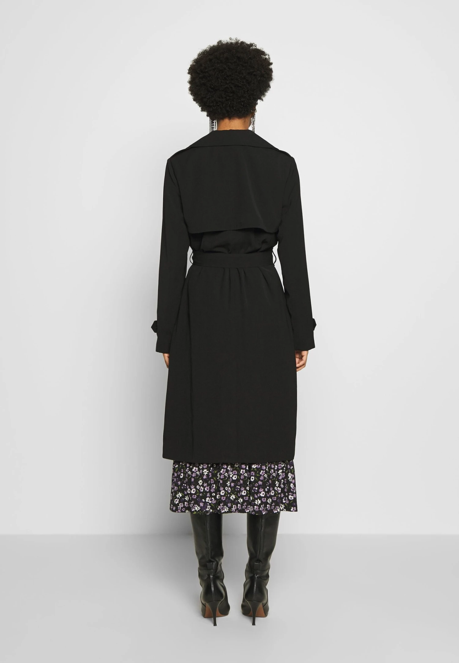 MICHAEL Michael Kors Drapy - Trenchcoat - Black 5 MICHAEL Michael Kors Drapy - Trenchcoat - Black - Afbeelding 3