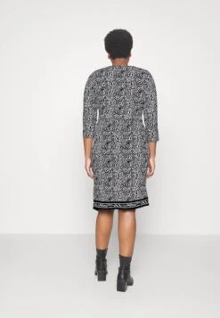 MICHAEL Michael Kors Border Midi - Jerseyjurk - Black/White 9 MICHAEL Michael Kors Border Midi - Jerseyjurk - Black/White -MICHAEL Michael Kors 6b88b6e89ea94db8bc2bce15408e0d37
