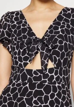 MICHAEL Michael Kors Nubian Giraffe Tie - Jurk - Black/White -MICHAEL Michael Kors 6ba2818cfb8b490198b6ee33fc6cec4a