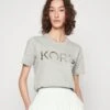 MICHAEL Michael Kors Emboss Classic Tee - T-Shirt Print - Light Grey 1 MICHAEL Michael Kors Emboss Classic Tee - T-Shirt Print - Light Grey -MICHAEL Michael Kors 6deb0e5fa72c45ceb48bc7dfea5a5f85