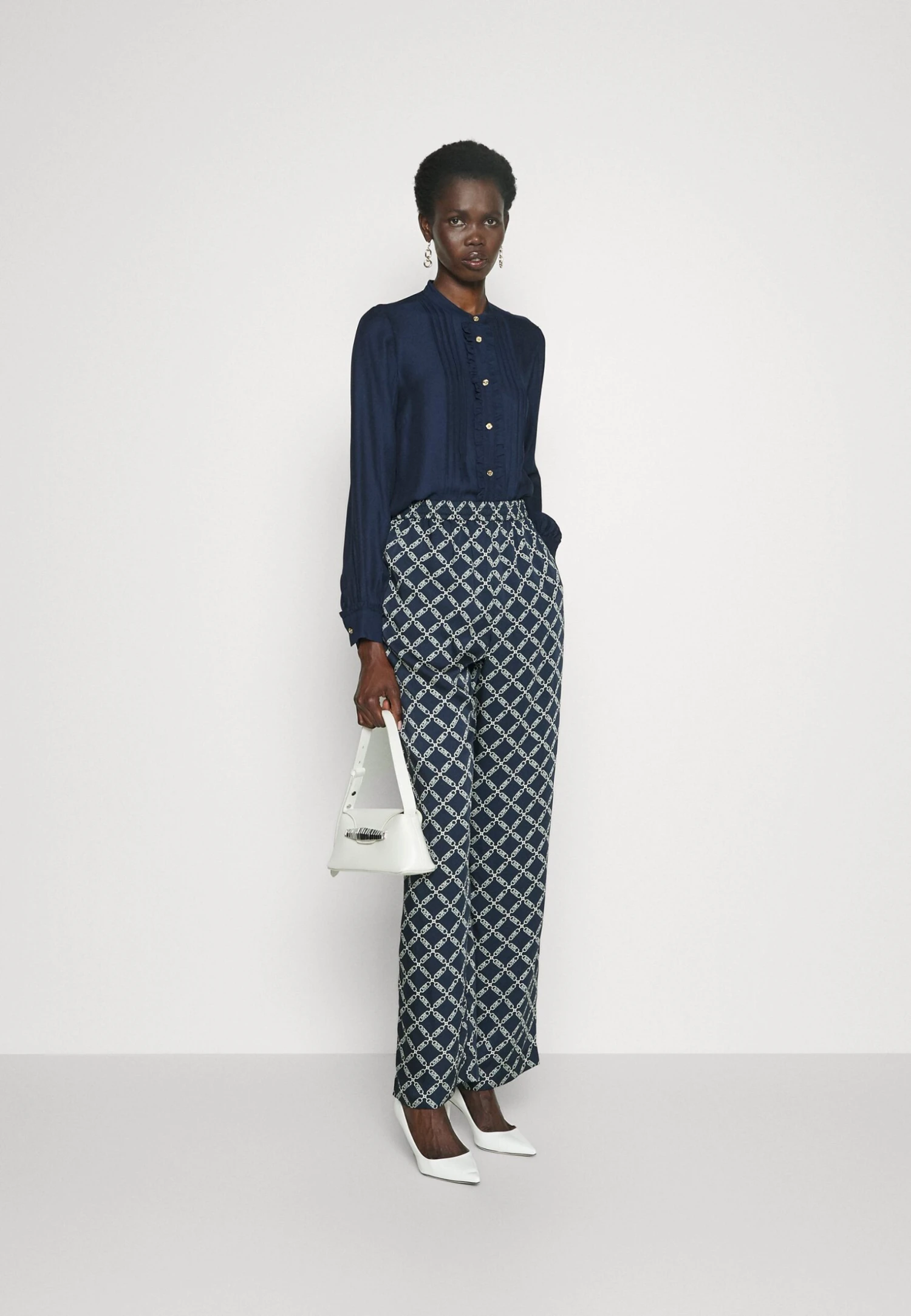 MICHAEL Michael Kors Empire Pull On Pant - Broek - Midnightblue 4 MICHAEL Michael Kors Empire Pull On Pant - Broek - Midnightblue - Afbeelding 2