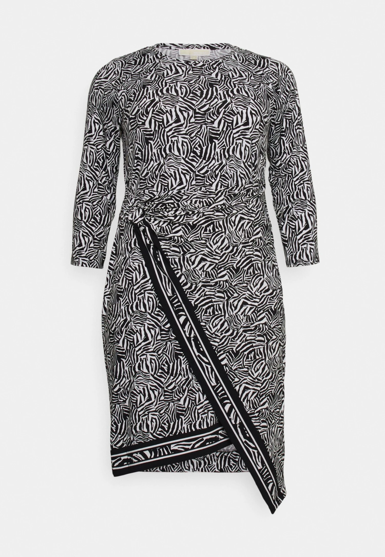 MICHAEL Michael Kors Border Midi - Jerseyjurk - Black/White 6 MICHAEL Michael Kors Border Midi - Jerseyjurk - Black/White - Afbeelding 4