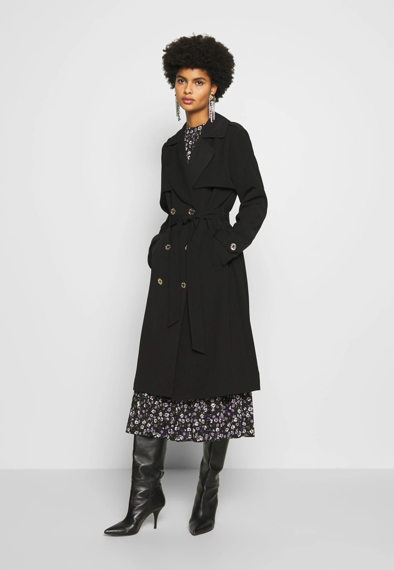 MICHAEL Michael Kors Drapy - Trenchcoat - Black 3 MICHAEL Michael Kors Drapy - Trenchcoat - Black