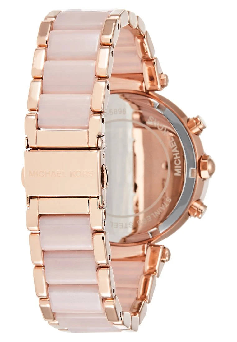 Michael Kors Parker - Chronograaf - Rosegold-Coloured/Puder 5 Michael Kors Parker - Chronograaf - Rosegold-Coloured/Puder - Afbeelding 3