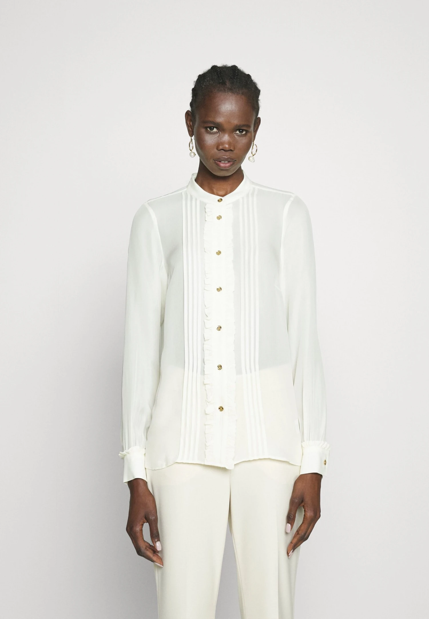 MICHAEL Michael Kors Button Down Blouse - Blouse - Bone 3 MICHAEL Michael Kors Button Down Blouse - Blouse - Bone