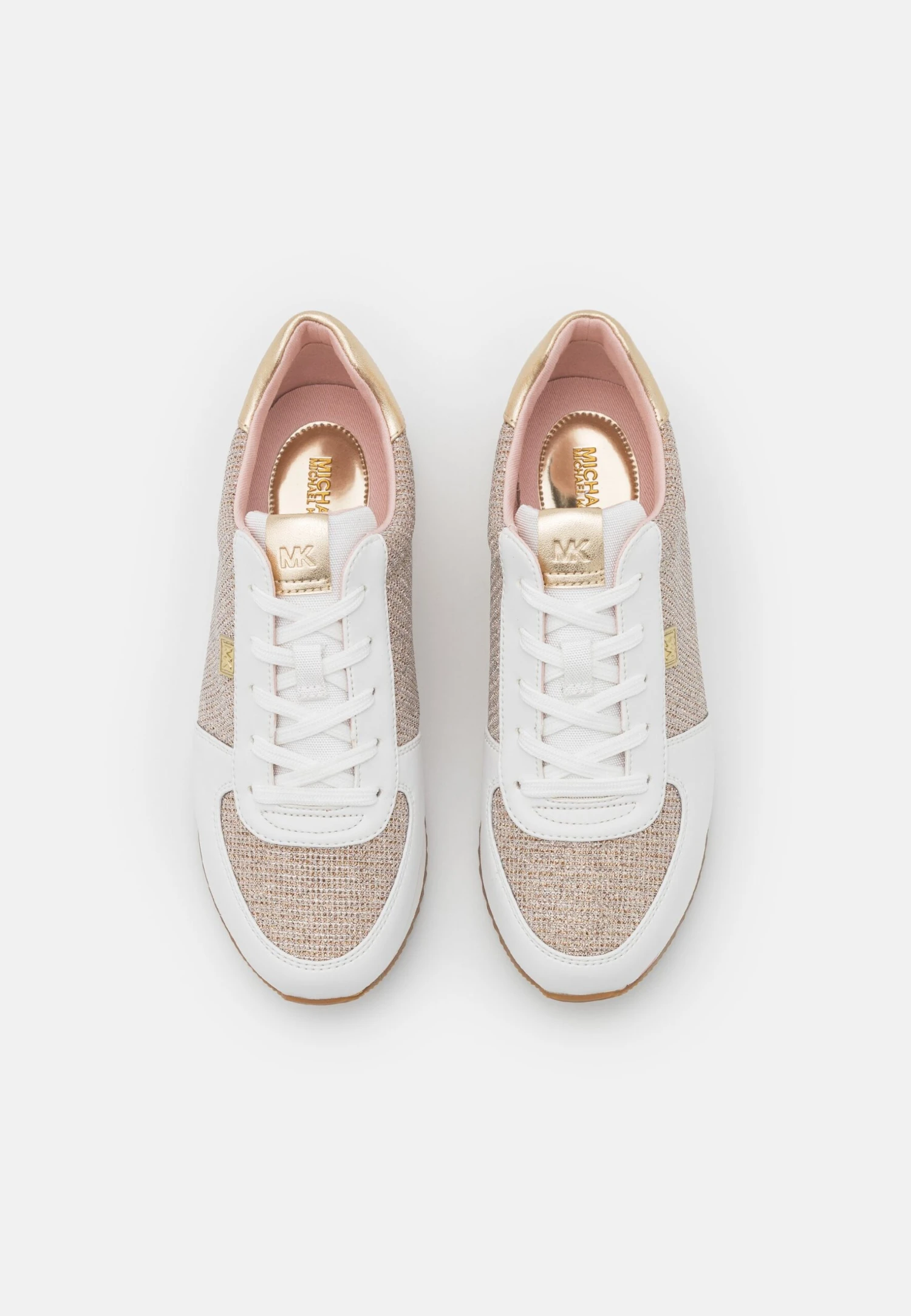 MICHAEL Michael Kors Monique Trainer - Sneakers Laag - White/Gold 7 MICHAEL Michael Kors Monique Trainer - Sneakers Laag - White/Gold - Afbeelding 5