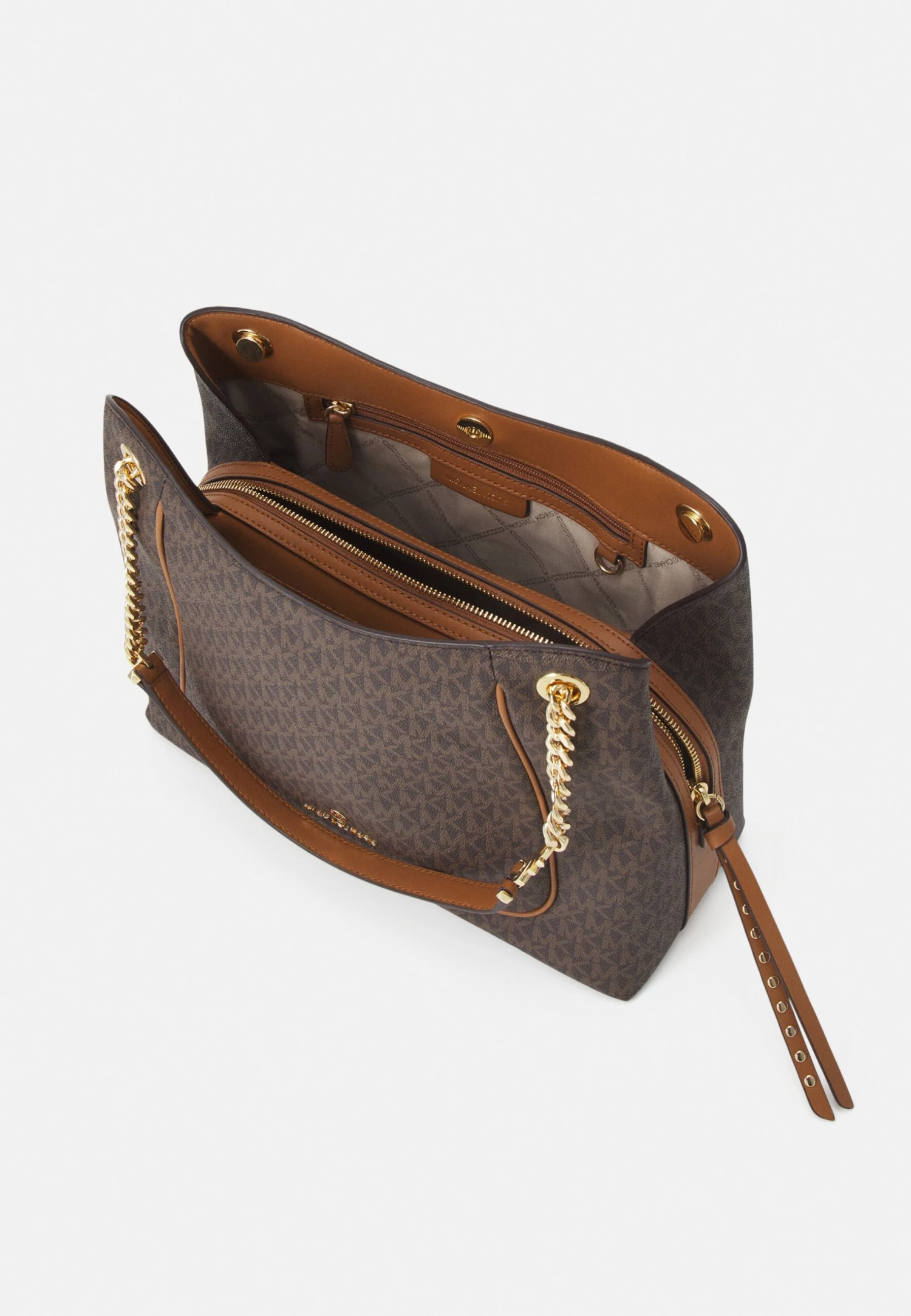 MICHAEL Michael Kors Piper Chain Tote - Handtas - Brown/Acorn 5 MICHAEL Michael Kors Piper Chain Tote - Handtas - Brown/Acorn - Afbeelding 3