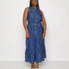 MICHAEL Michael Kors Chambray Tiered Ankle - Blousejurk - Blue 1 MICHAEL Michael Kors Chambray Tiered Ankle - Blousejurk - Blue -MICHAEL Michael Kors 7a61bc7ec0a643fb87605b90a6a6919d