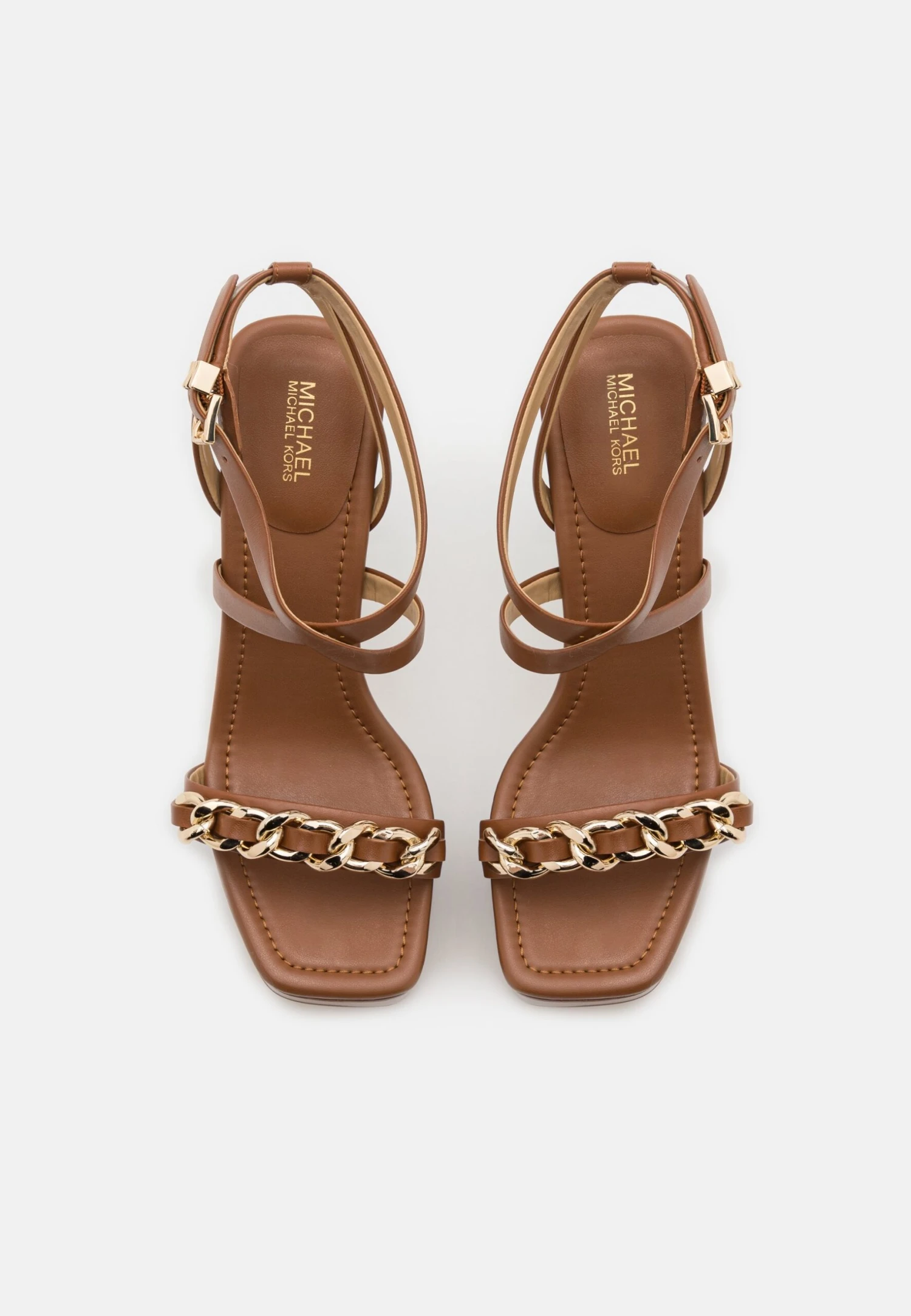 MICHAEL Michael Kors Paola Chain Platform - Sandalen Met Hoge Hak - Tan 7 MICHAEL Michael Kors Paola Chain Platform - Sandalen Met Hoge Hak - Tan - Afbeelding 5
