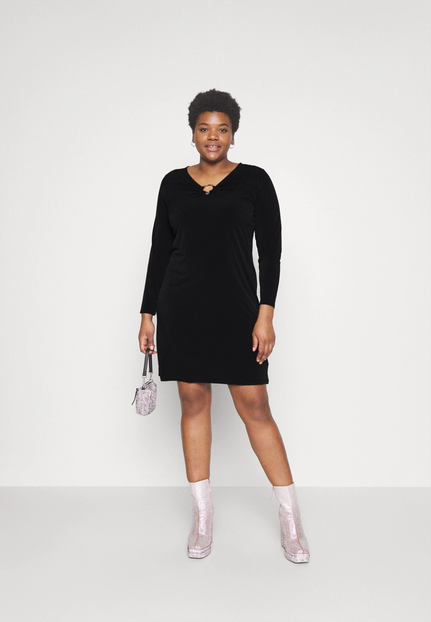 MICHAEL Michael Kors Ring Cut Out- Jerseyjurk - Black 4 MICHAEL Michael Kors Ring Cut Out- Jerseyjurk - Black - Afbeelding 2