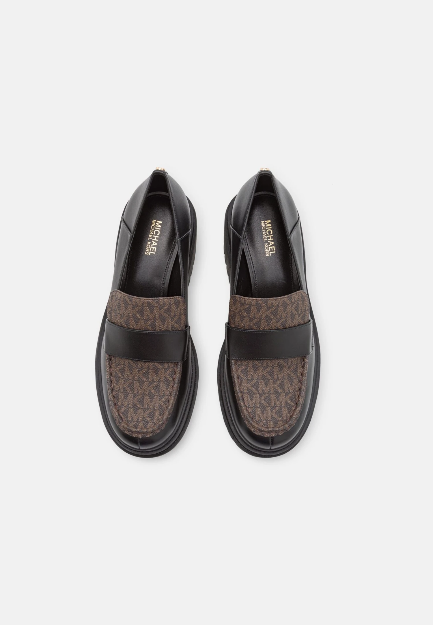 MICHAEL Michael Kors Rocco Heeled Loafer - Plateaupumps - Black/Brown 7 MICHAEL Michael Kors Rocco Heeled Loafer - Plateaupumps - Black/Brown - Afbeelding 5