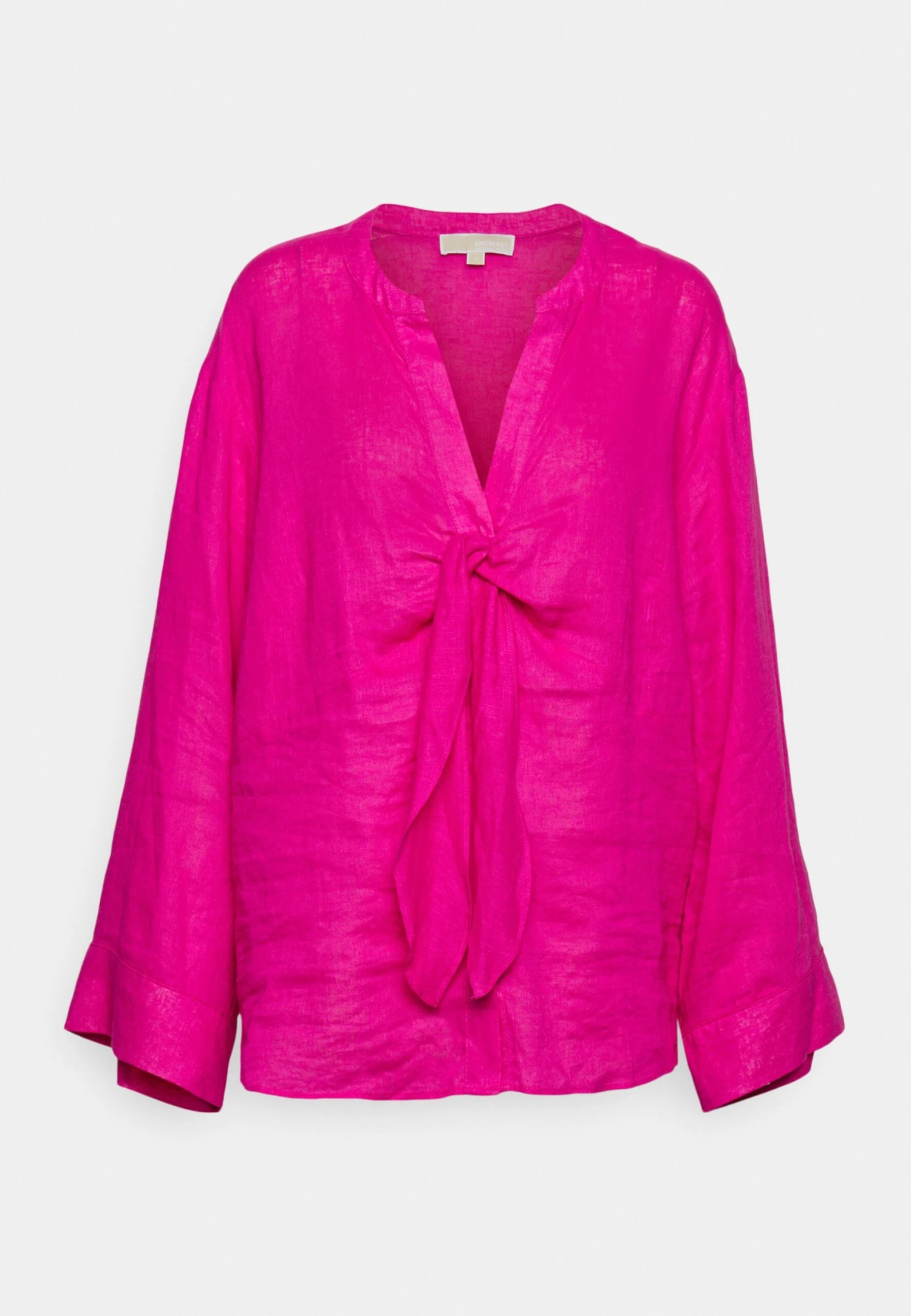 MICHAEL Michael Kors Solid Tie Blouse - Blouse - Cerise 7 MICHAEL Michael Kors Solid Tie Blouse - Blouse - Cerise - Afbeelding 5