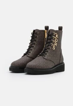 MICHAEL Michael Kors Haskell Bootie - Enkellaarsjes Met Plateauzool - Brown 10 MICHAEL Michael Kors Haskell Bootie - Enkellaarsjes Met Plateauzool - Brown -MICHAEL Michael Kors 820d231d61dd42b3b5ce1942742b48a5