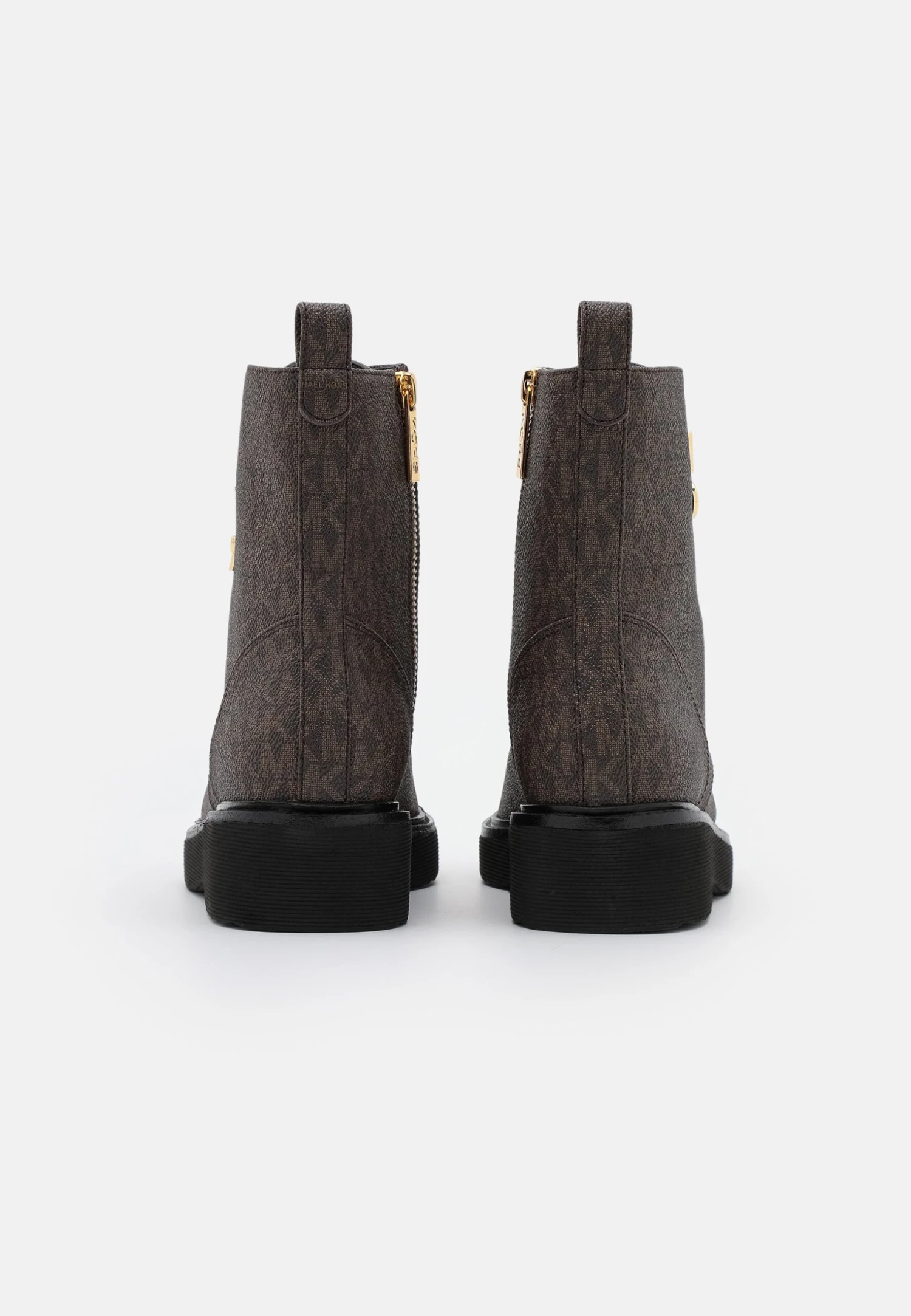 MICHAEL Michael Kors Haskell Bootie - Enkellaarsjes Met Plateauzool - Brown 5 MICHAEL Michael Kors Haskell Bootie - Enkellaarsjes Met Plateauzool - Brown - Afbeelding 4