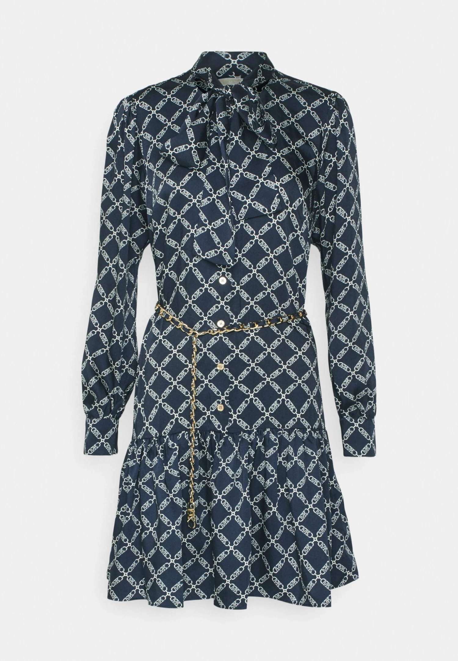 MICHAEL Michael Kors Empire Logo Tie - Blousejurk - Midnight Blue 8 MICHAEL Michael Kors Empire Logo Tie - Blousejurk - Midnight Blue - Afbeelding 6