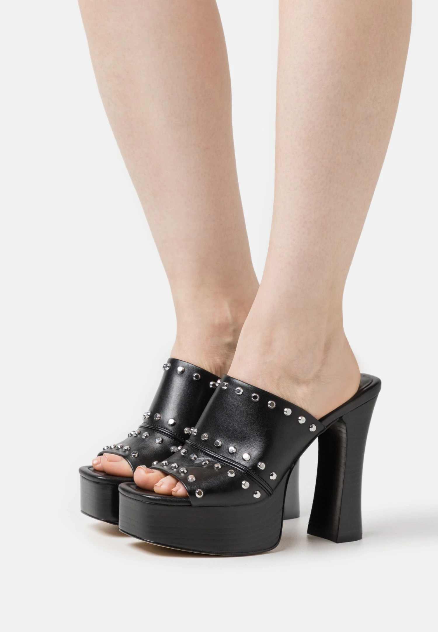 MICHAEL Michael Kors Jagger Platform Mule - Muiltjes Met Hak - Black 3 MICHAEL Michael Kors Jagger Platform Mule - Muiltjes Met Hak - Black