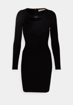 MICHAEL Michael Kors Empire Cutout- Gebreide Jurk - Black -MICHAEL Michael Kors 88756d4ca9134093b16576cf3333d321
