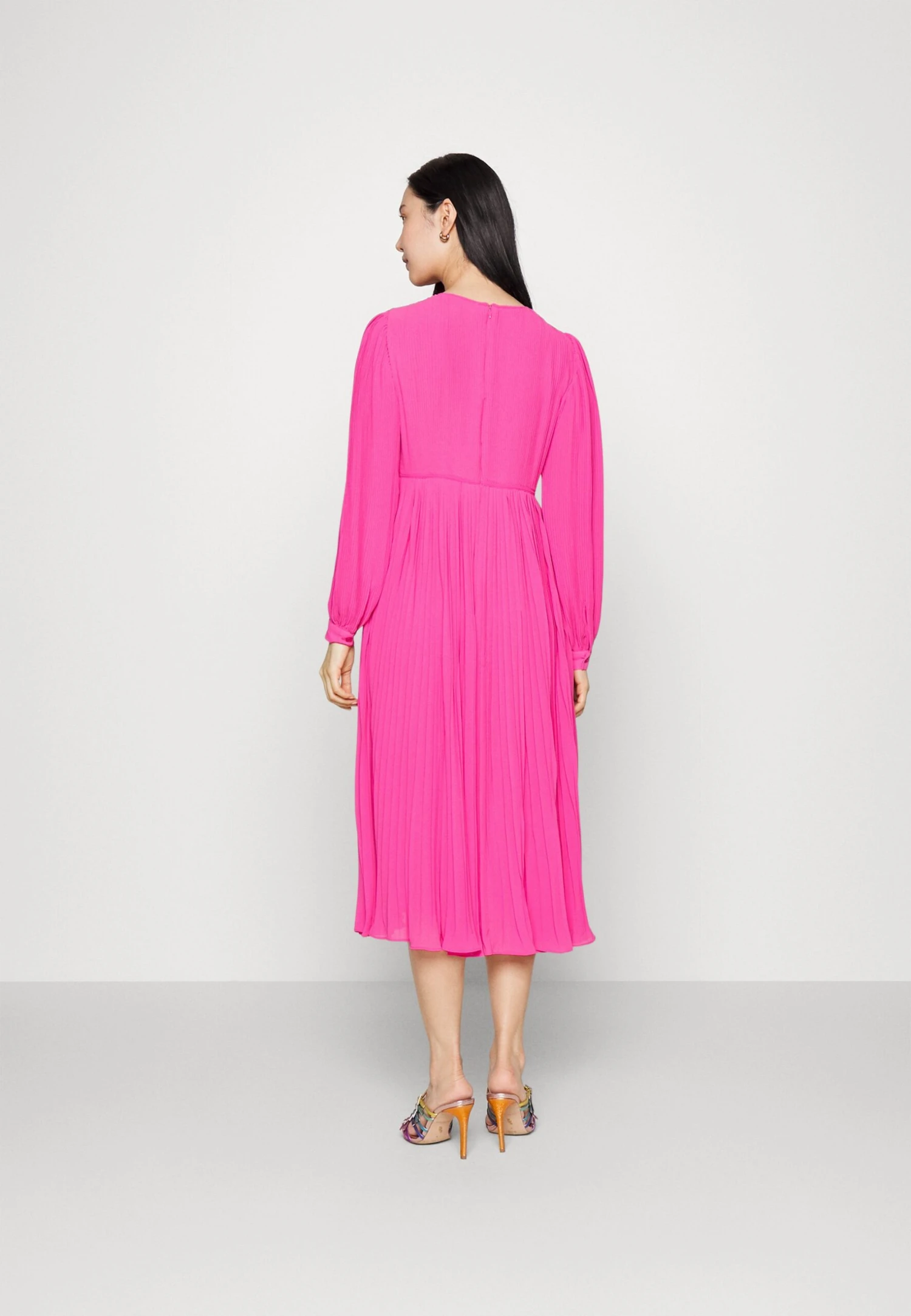 MICHAEL Michael Kors Pleated - Cocktailjurk - Cerise 5 MICHAEL Michael Kors Pleated - Cocktailjurk - Cerise - Afbeelding 3